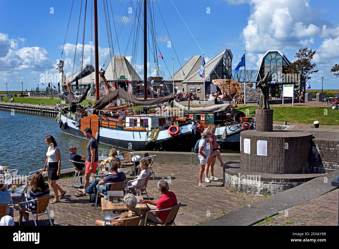 La storica Stavoren fu riconosciuta dai diritti della città tra il 1060 e il 1067, rendendola la città più antica della Frisia. I Paesi Bassi, Foto Stock
