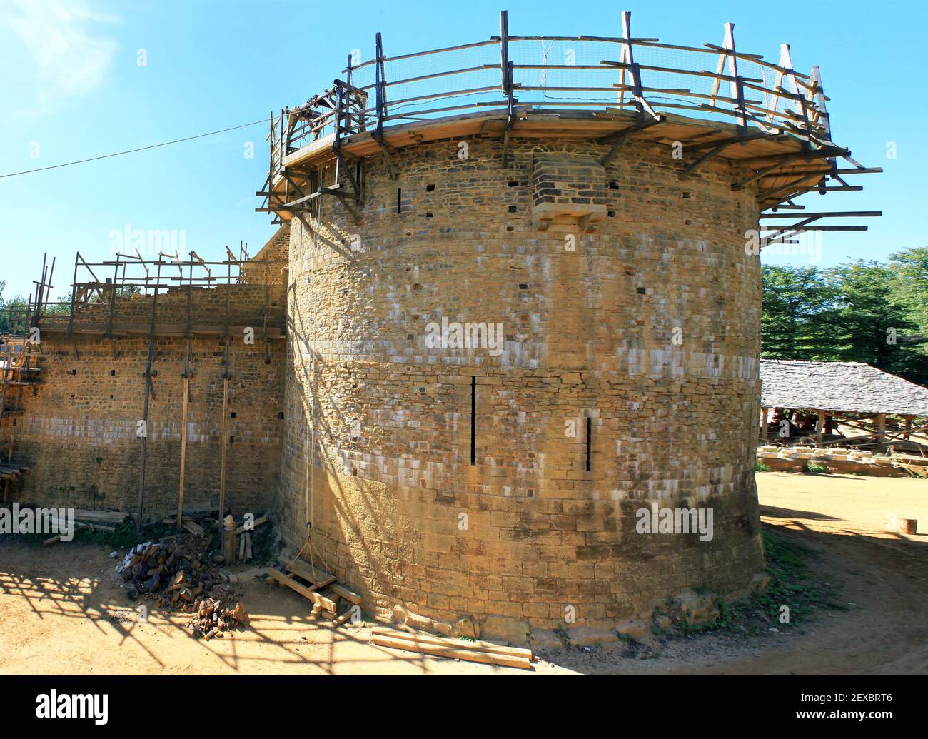 Forte castello in costruzione Foto Stock