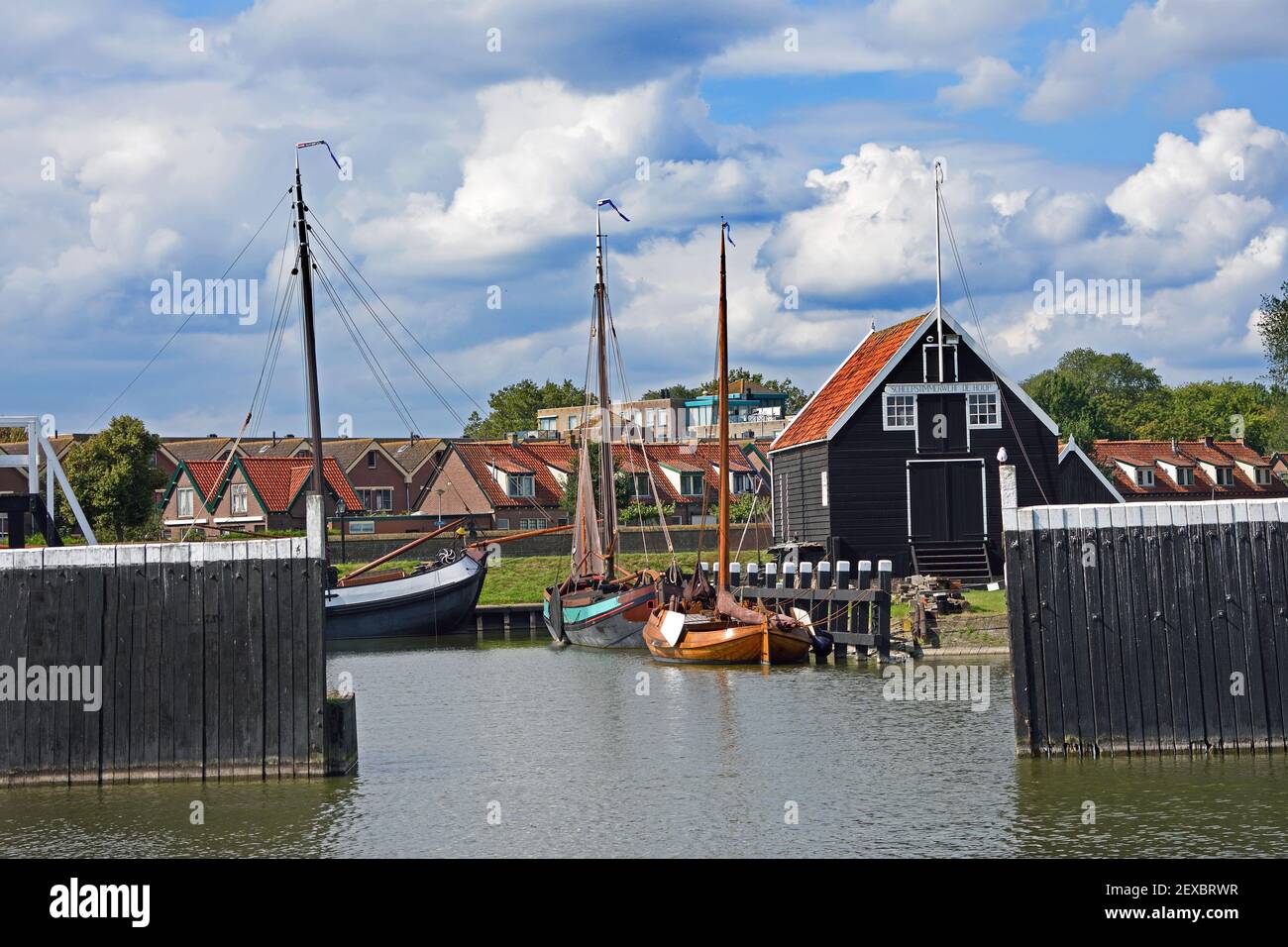 Il Museo Zuiderzee, situato a Wiedijk, nel centro storico di Enkhuizen, è un museo olandese dedicato alla conservazione del patrimonio culturale e della storia marittima della vecchia regione di Zuiderzee. Paesi Bassi , Paesi Bassi, Nord, Noord, Olanda. Foto Stock