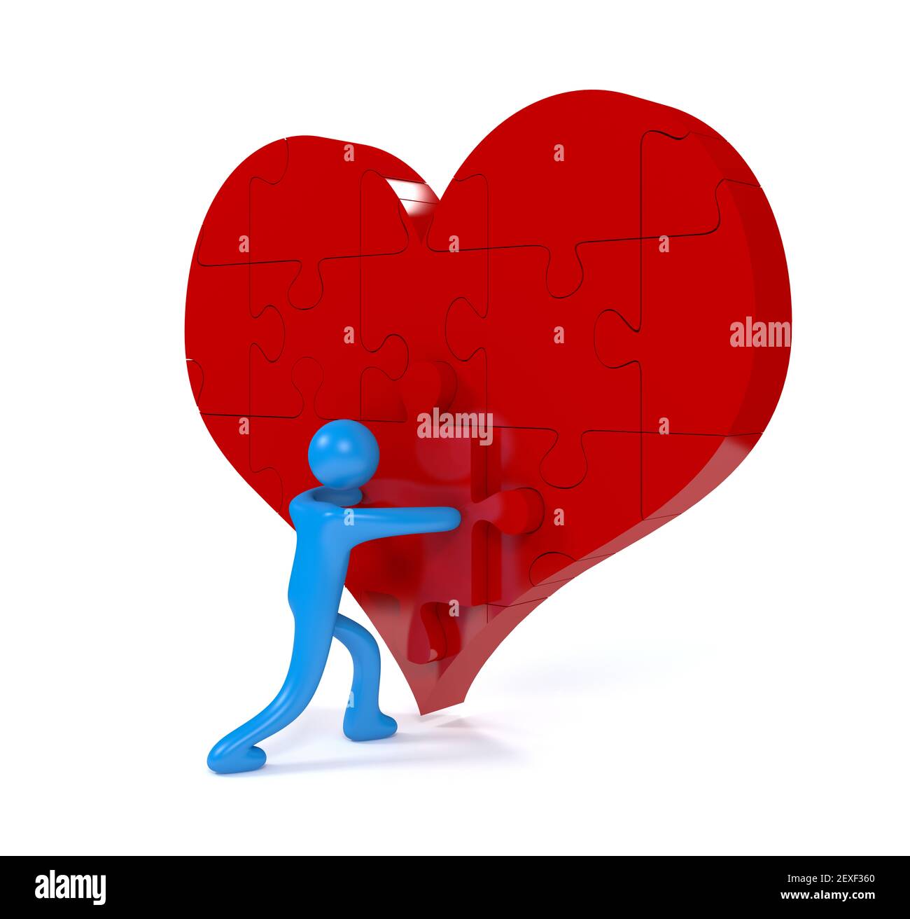 Ultimo pezzo di cuore Foto Stock