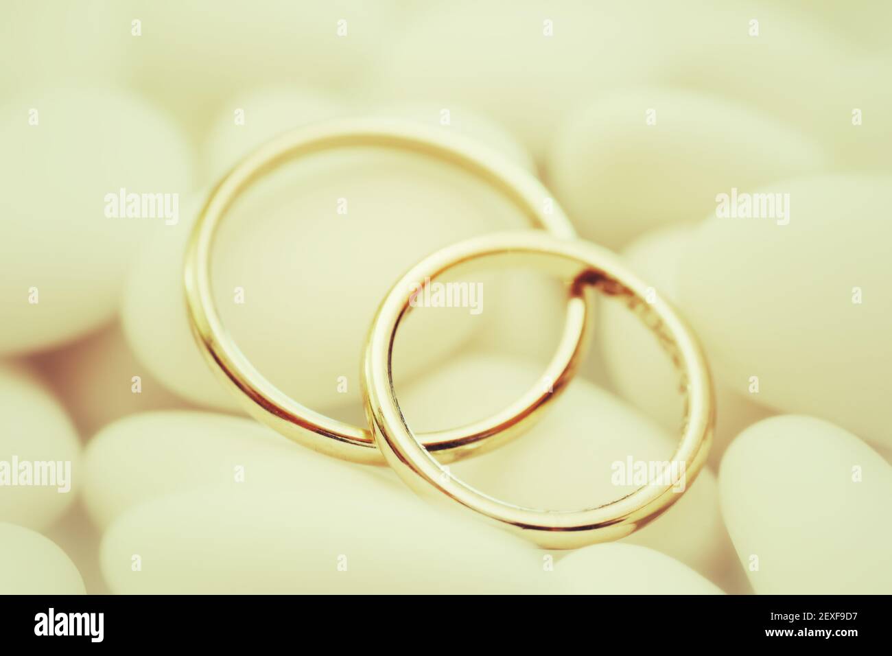 Fedi nuziali Foto Stock