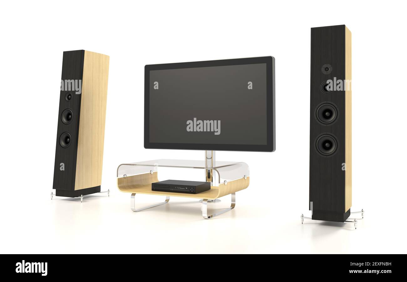 Sistema Home Theater Foto Stock