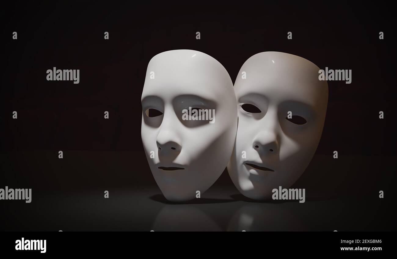 Drama masks black and white immagini e fotografie stock ad alta risoluzione  - Alamy