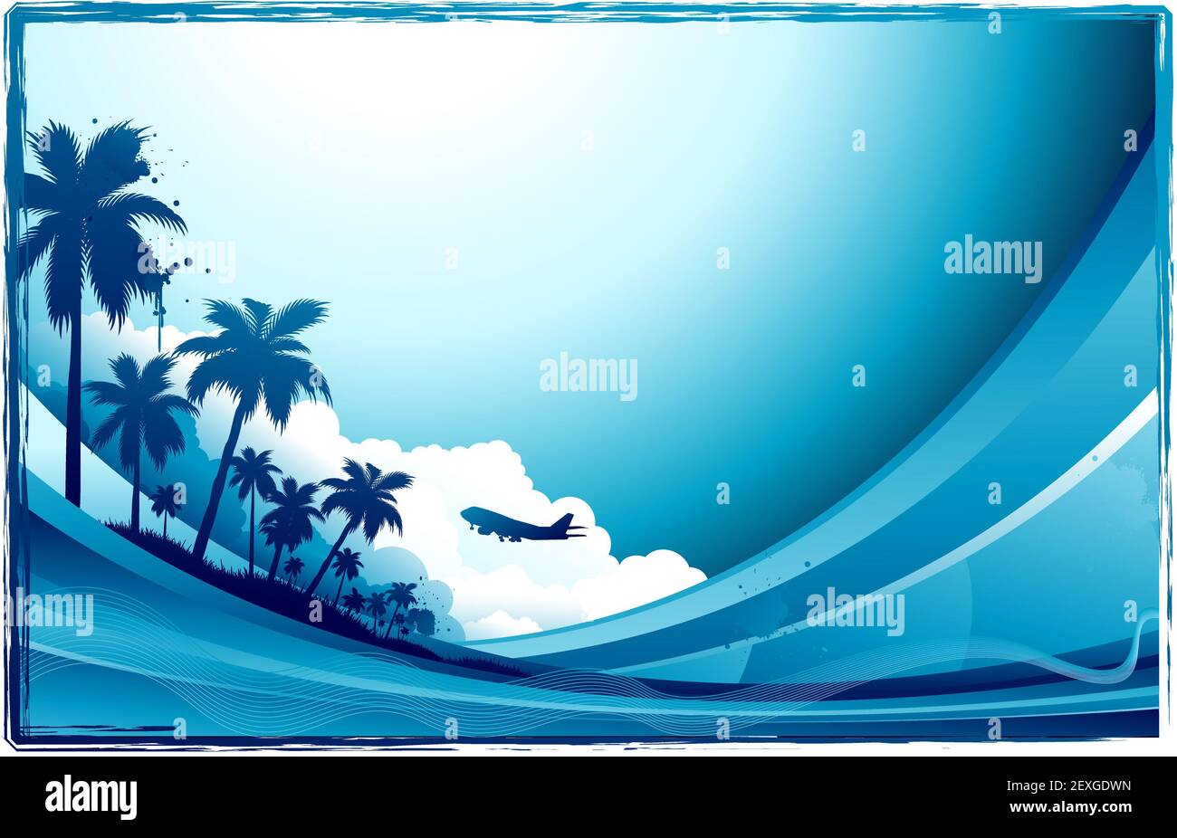 Sfondo tropicale Foto Stock