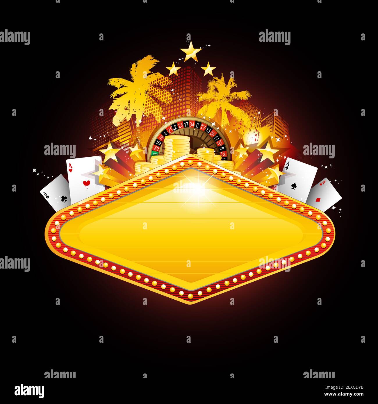 Segno del casinò Foto Stock