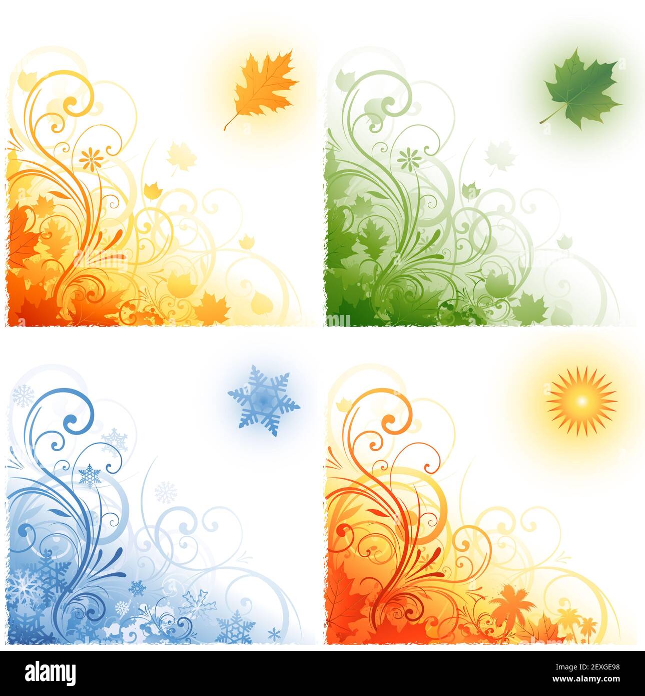 Four seasons sfondo Foto Stock