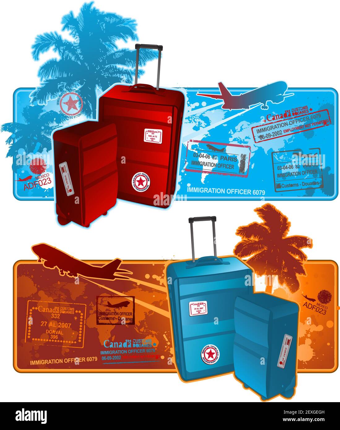 Viaggiare in tutto il mondo lo sfondo Foto Stock