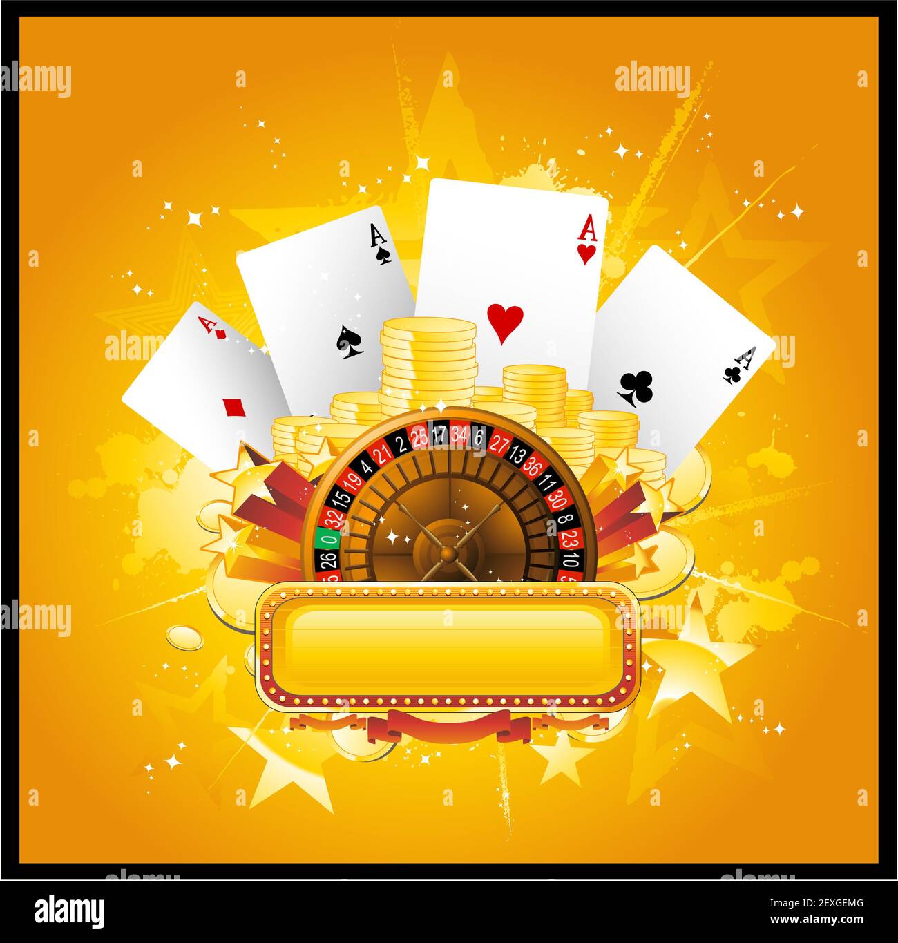 Segno del casinò Foto Stock