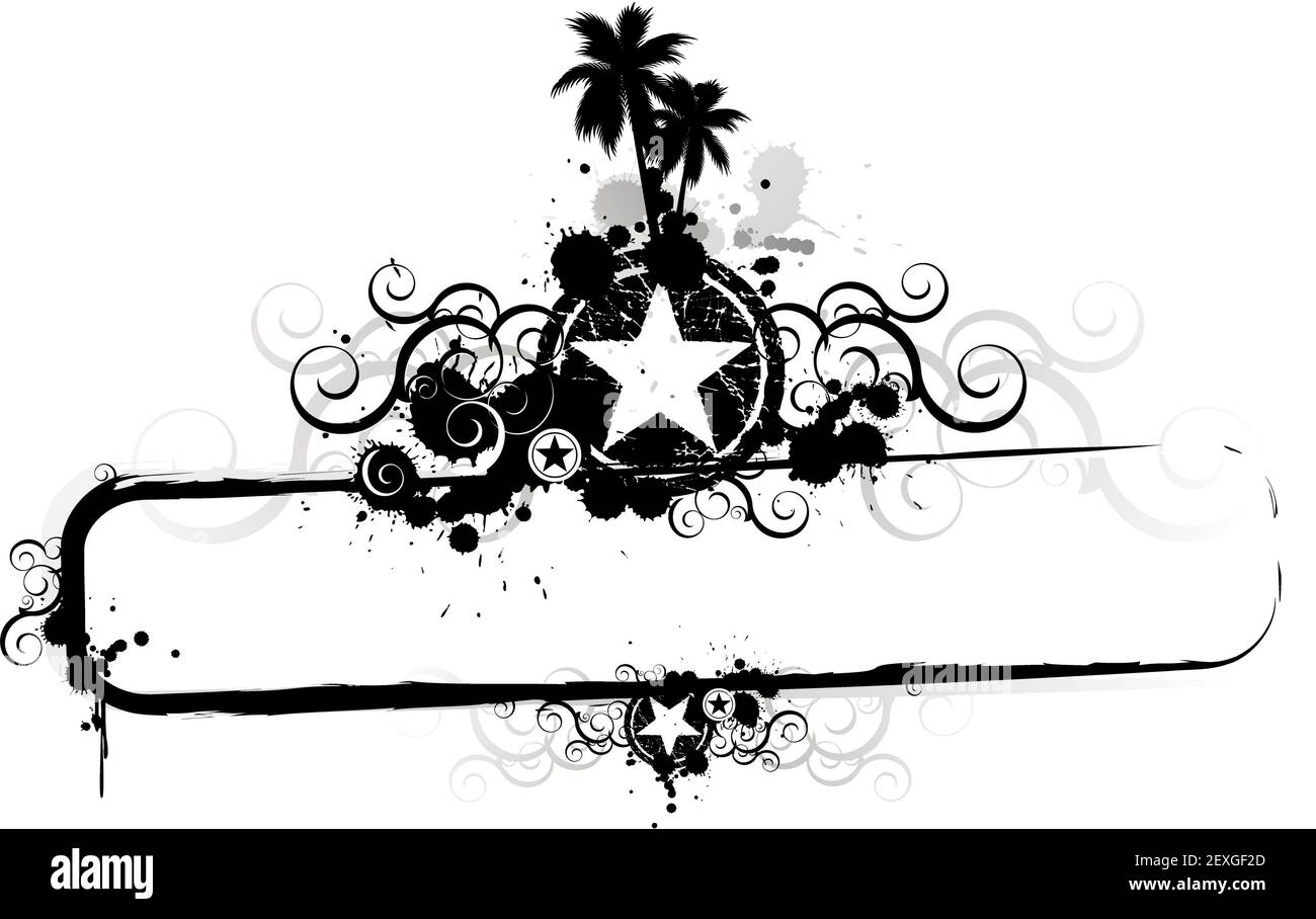 Tropical sfondo banner Foto Stock