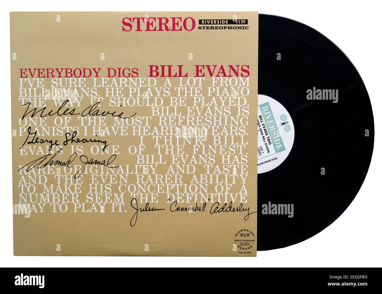 Tutti digestivo l'album di vinile jazz Bill Evans di Bill Evans Foto Stock