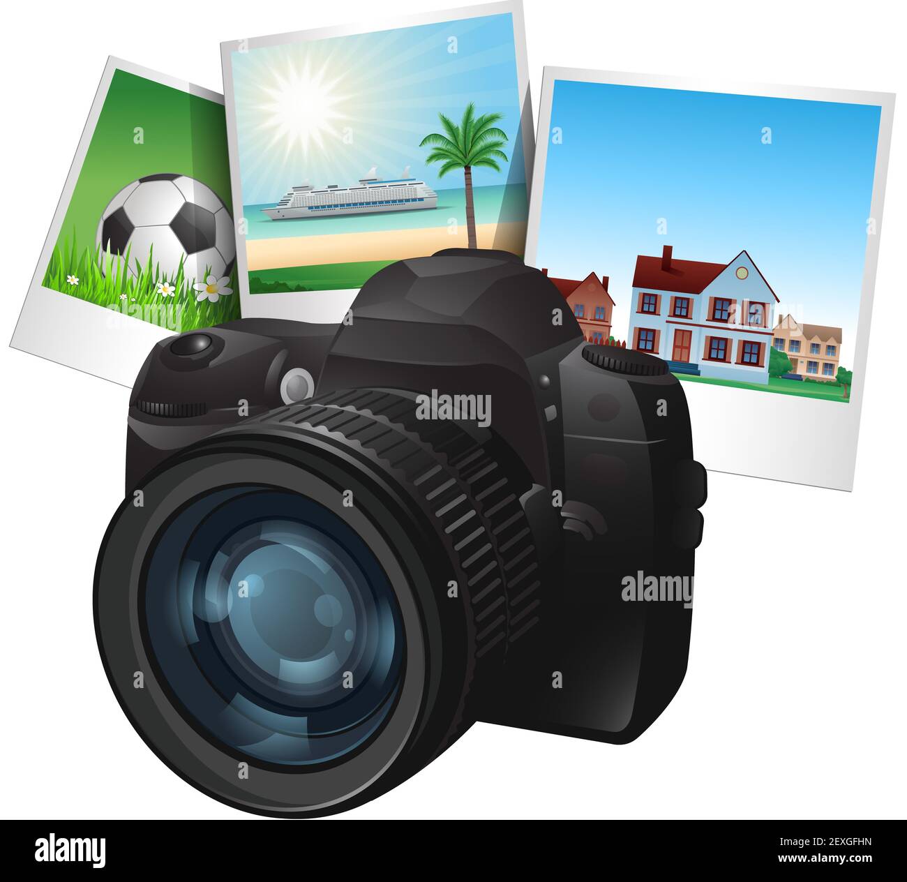 Foto Illustrazione della fotocamera Foto Stock