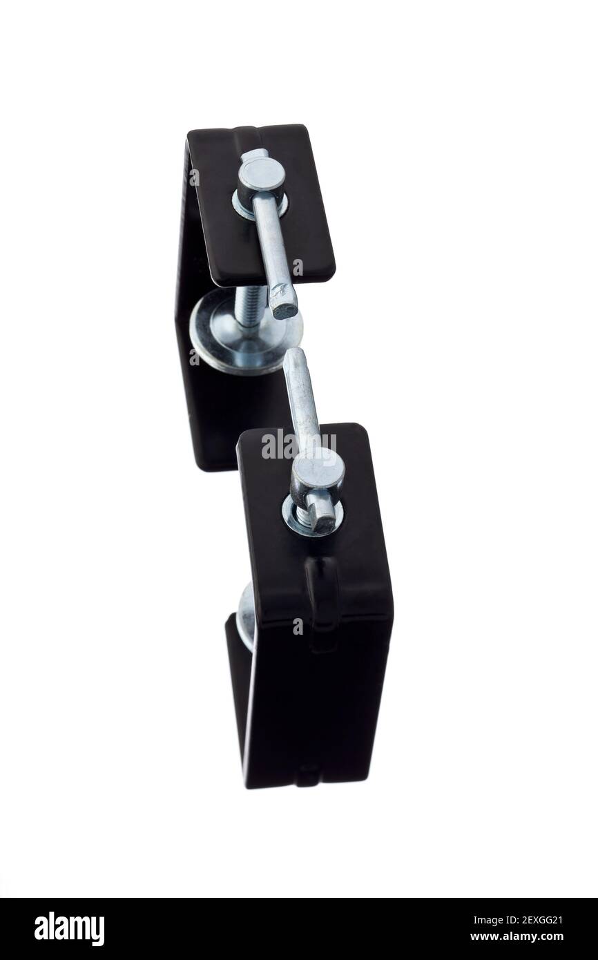 Due morsetti neri Foto Stock