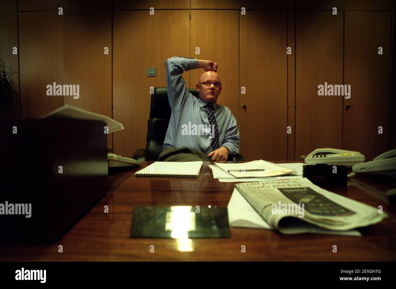 David Yelland The Sun Newspaper Editor novembre 1998 Foto Stock