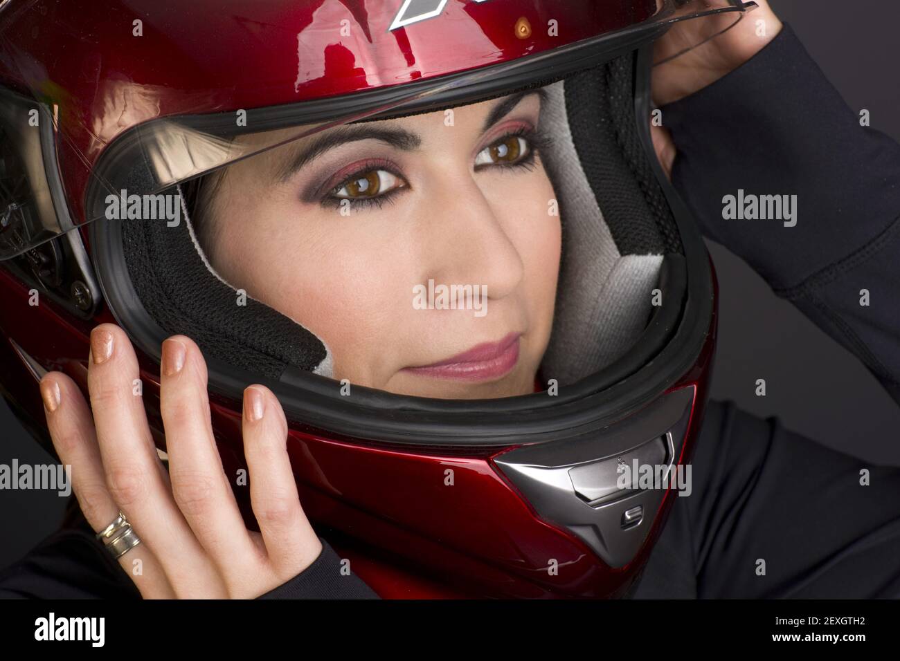 Viso completo Foto Stock