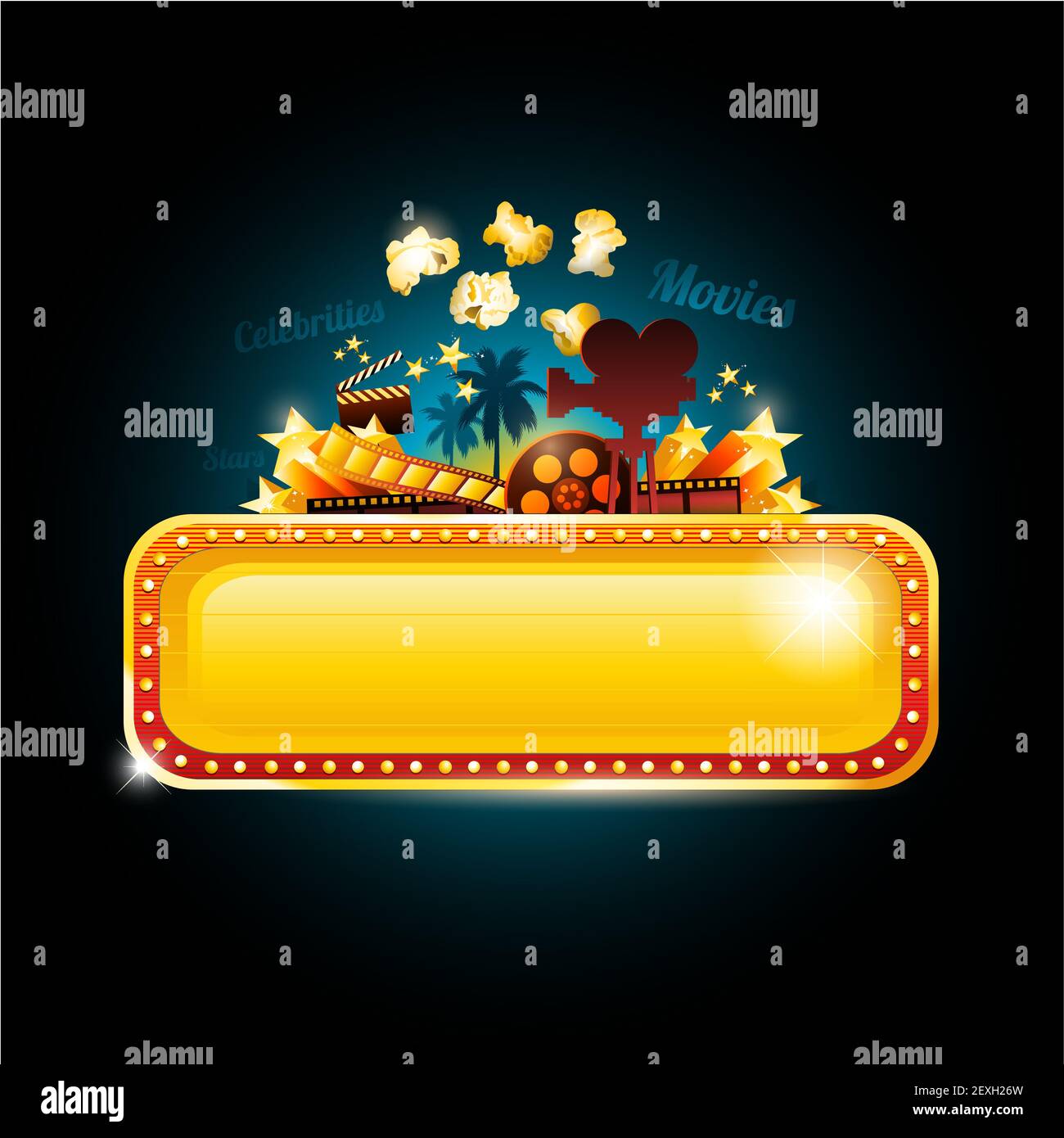 Cartello del cinema Foto Stock