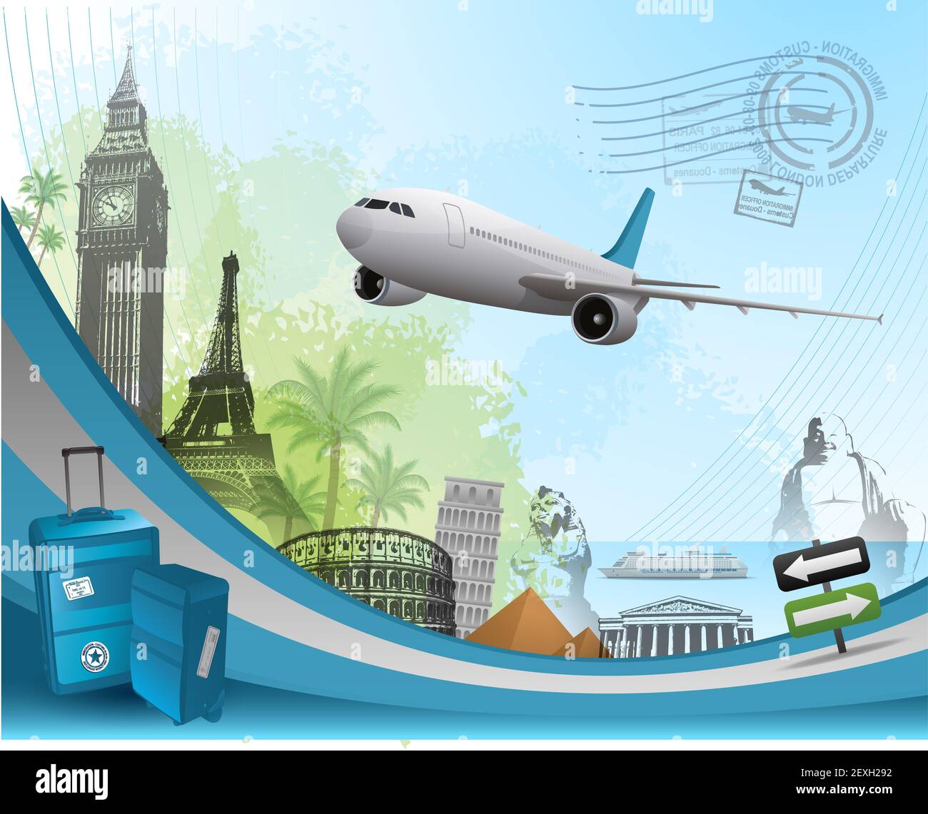 Sfondo di viaggio Foto Stock