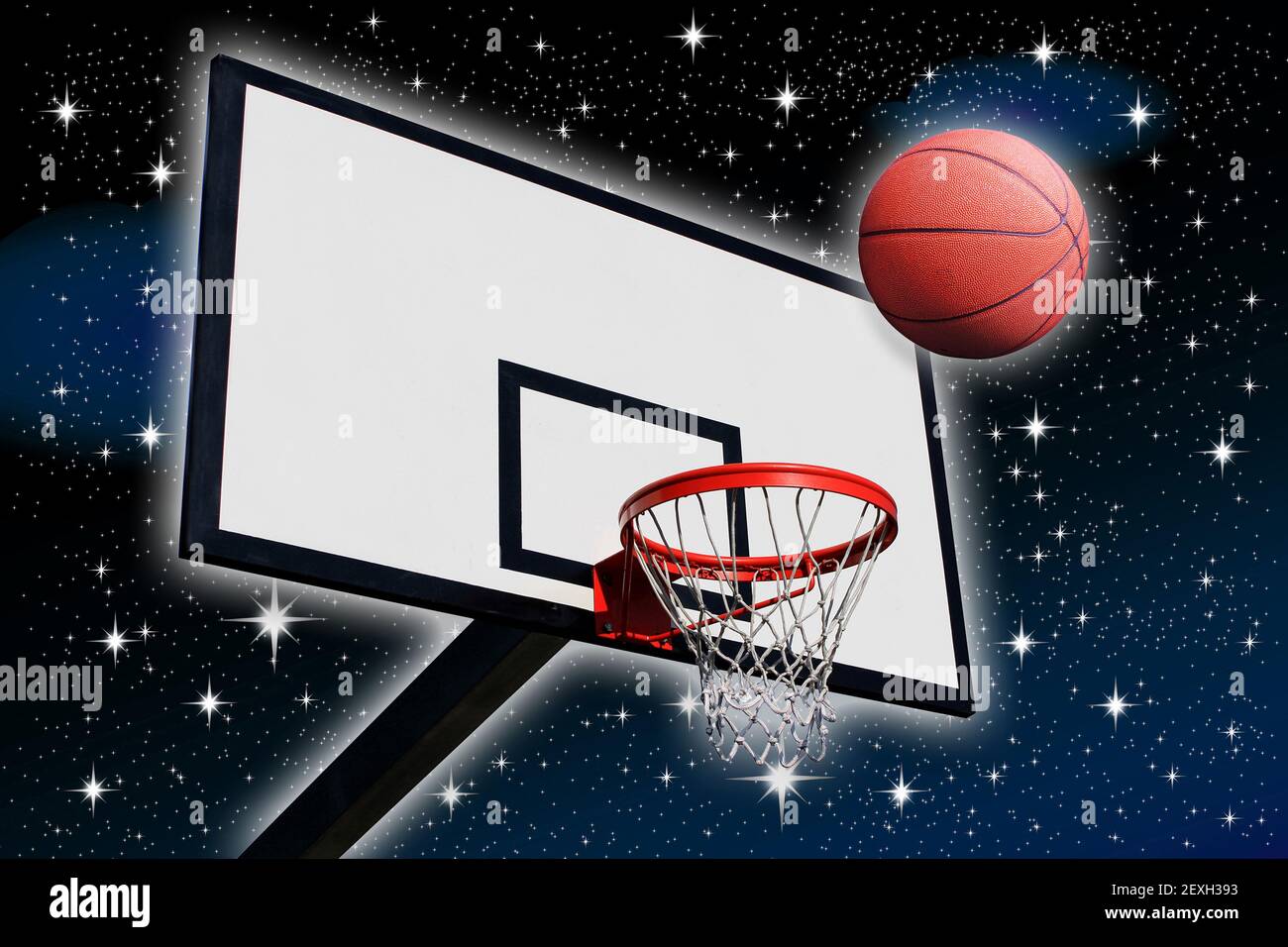 Un pannello di basket Foto Stock