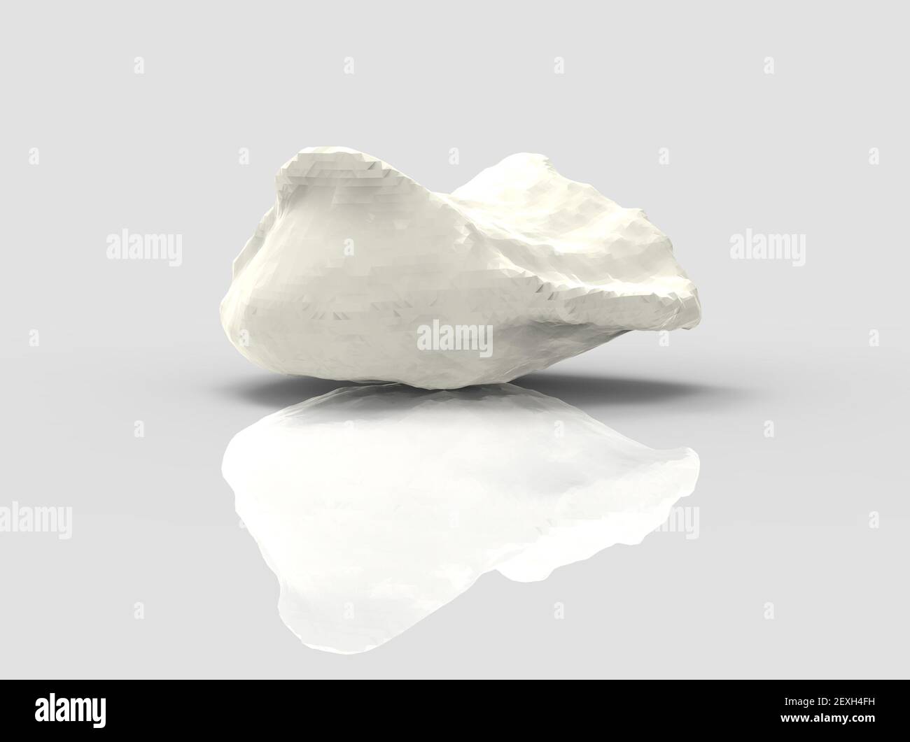 Modello di osso umano, rotula, rendering 3D Foto Stock