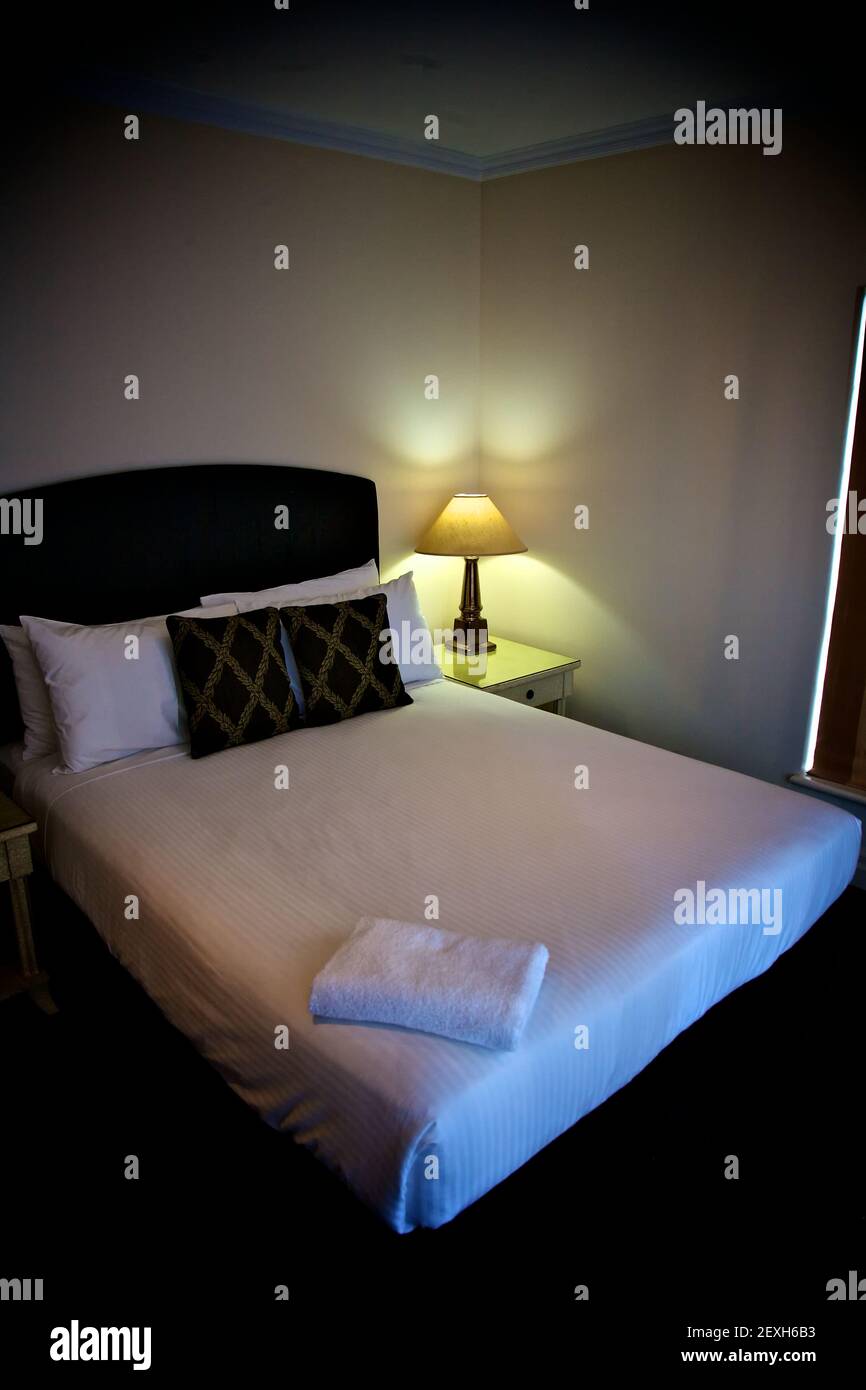 Camera da letto in hotel o in casa Foto Stock