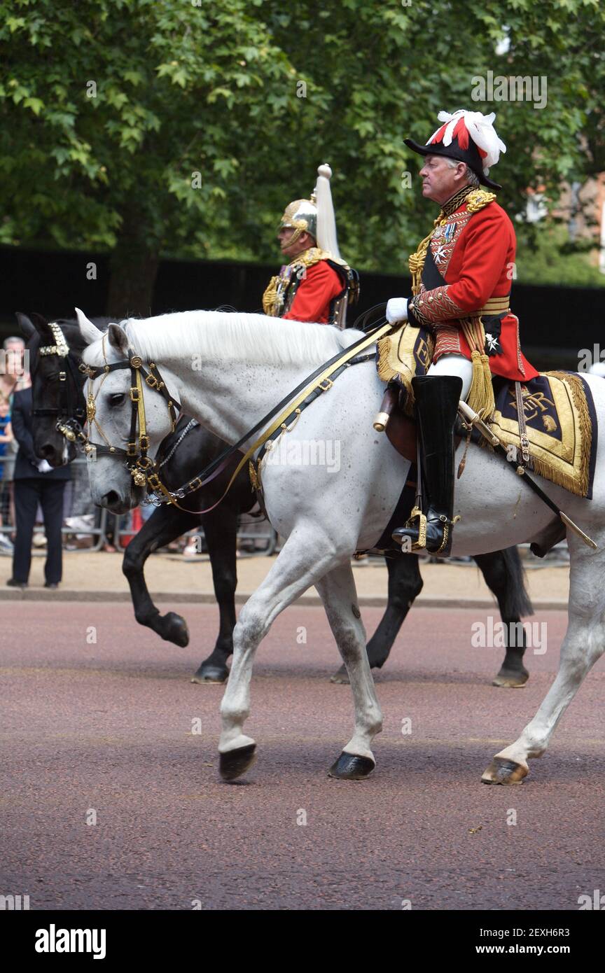 Trouoping del compleanno della Regina di colore a Londra Foto Stock