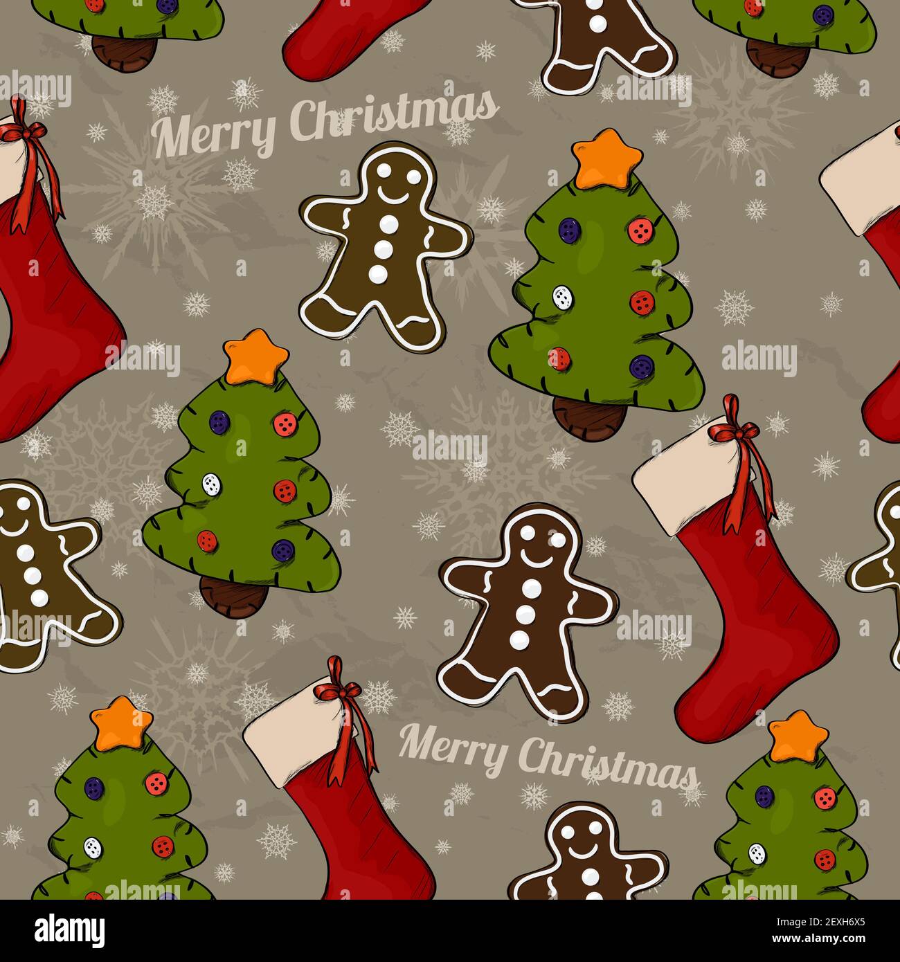 Natale seamless texture. Foto Stock