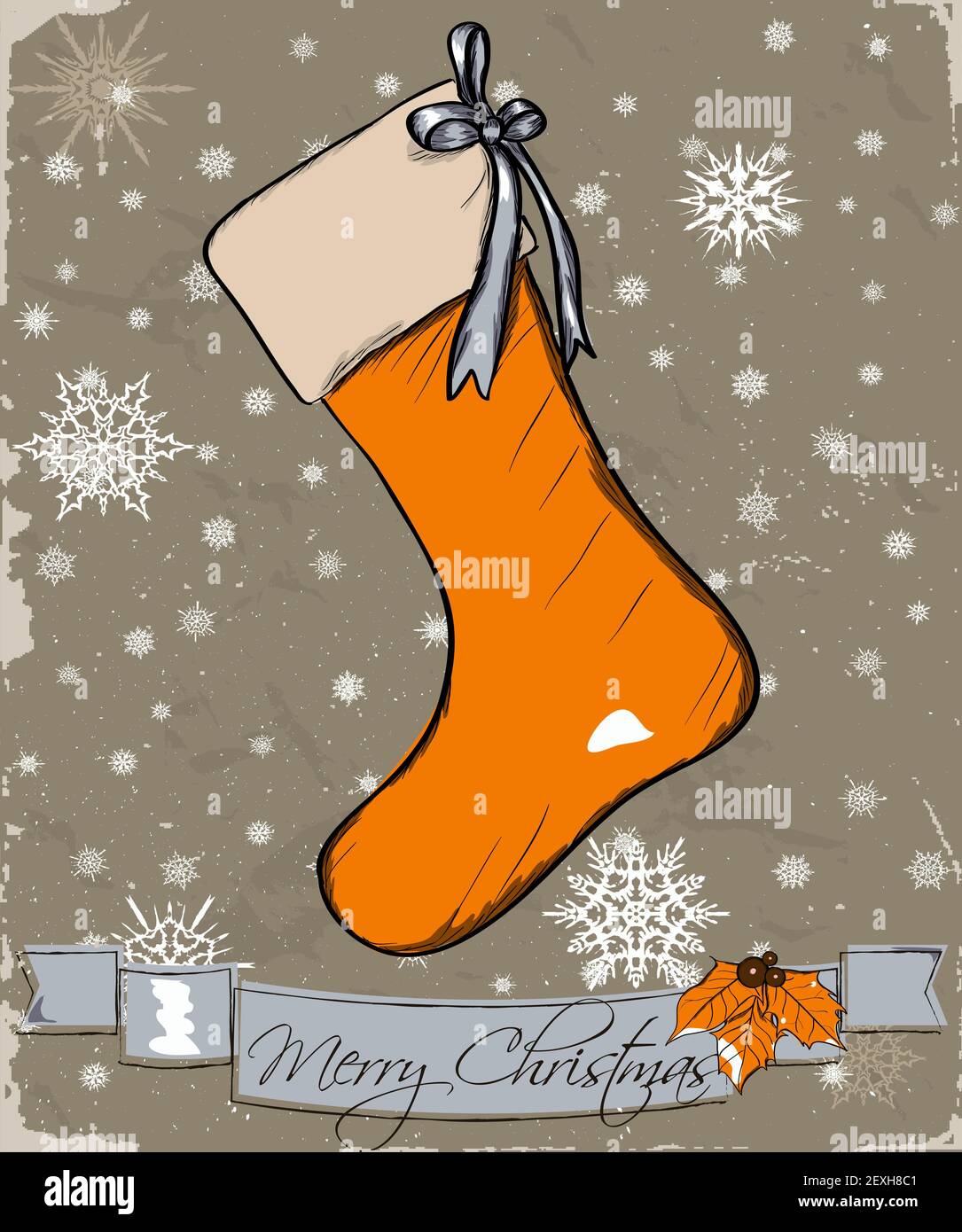 Cartolina di Natale. Foto Stock