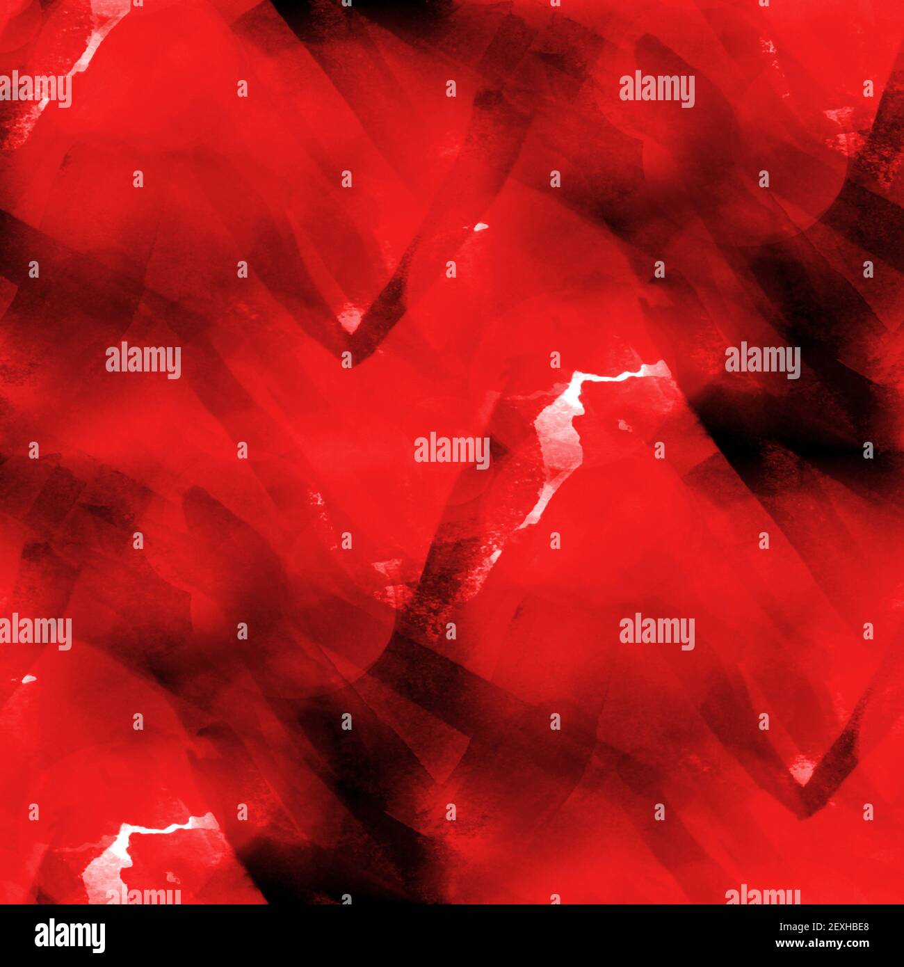 Watercolor texture senza giunture sfondo toni astratti disegno vernice rosso arte Foto Stock