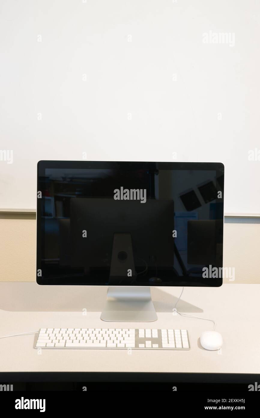 Computer Lab College Campus Lecture Hall Dry Erase Board Monitor Foto Stock