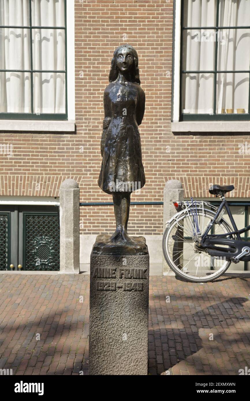 Anne Frank ad Amsterdam Foto Stock