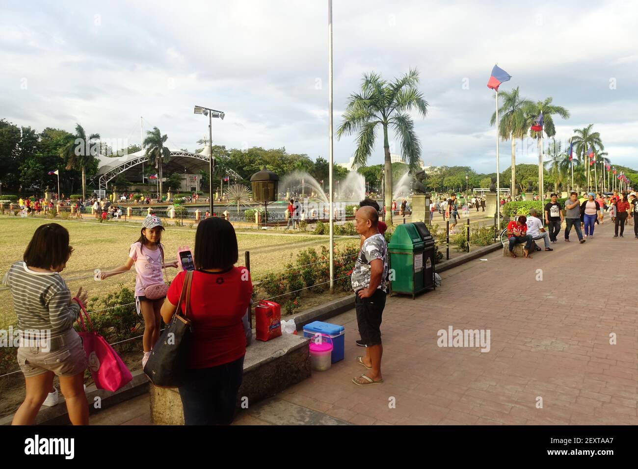Rizal Park a Manila, Filippine Foto Stock
