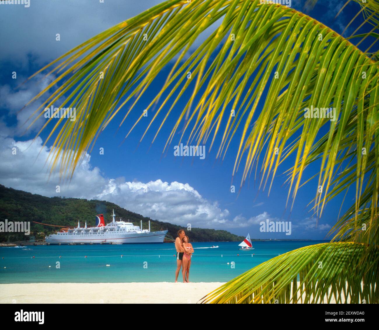 JM - OCHO RIOS: la spiaggia di Ocho Rios Foto Stock