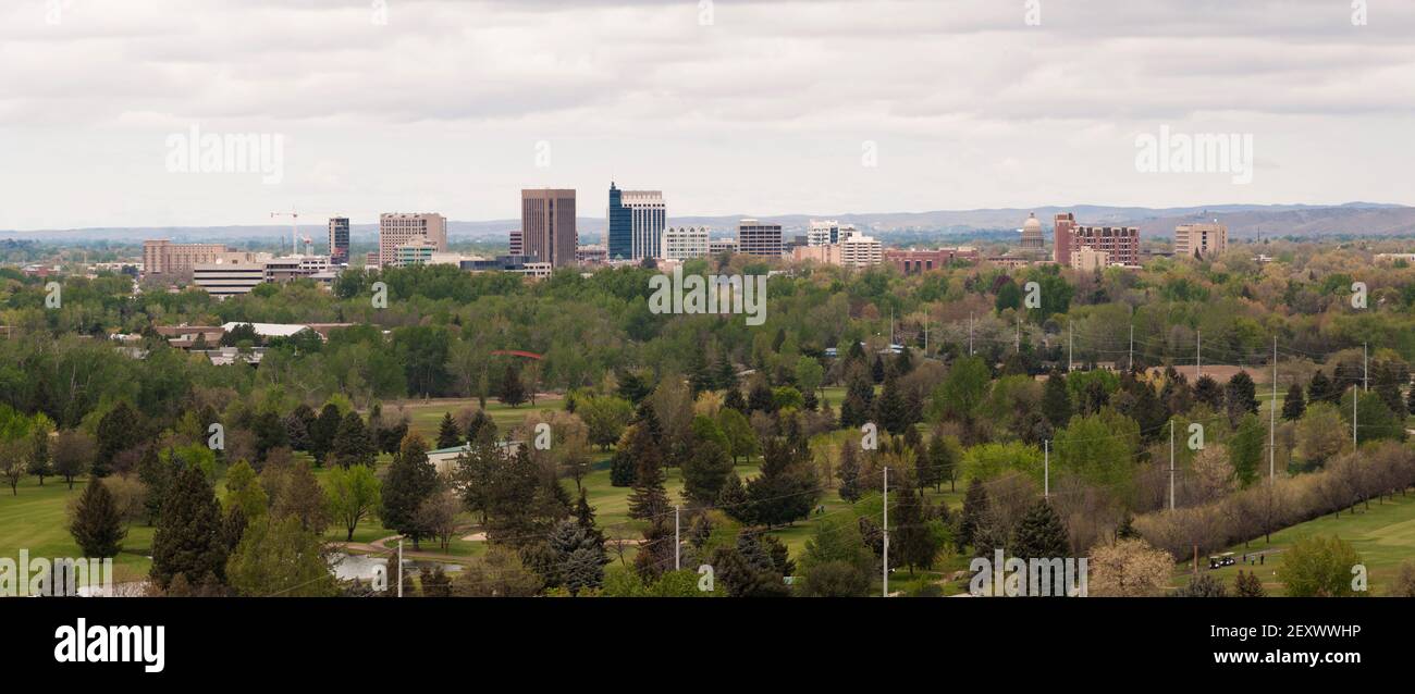 Boise Idaho Downtown City Skyline Stati Uniti occidentali Foto Stock