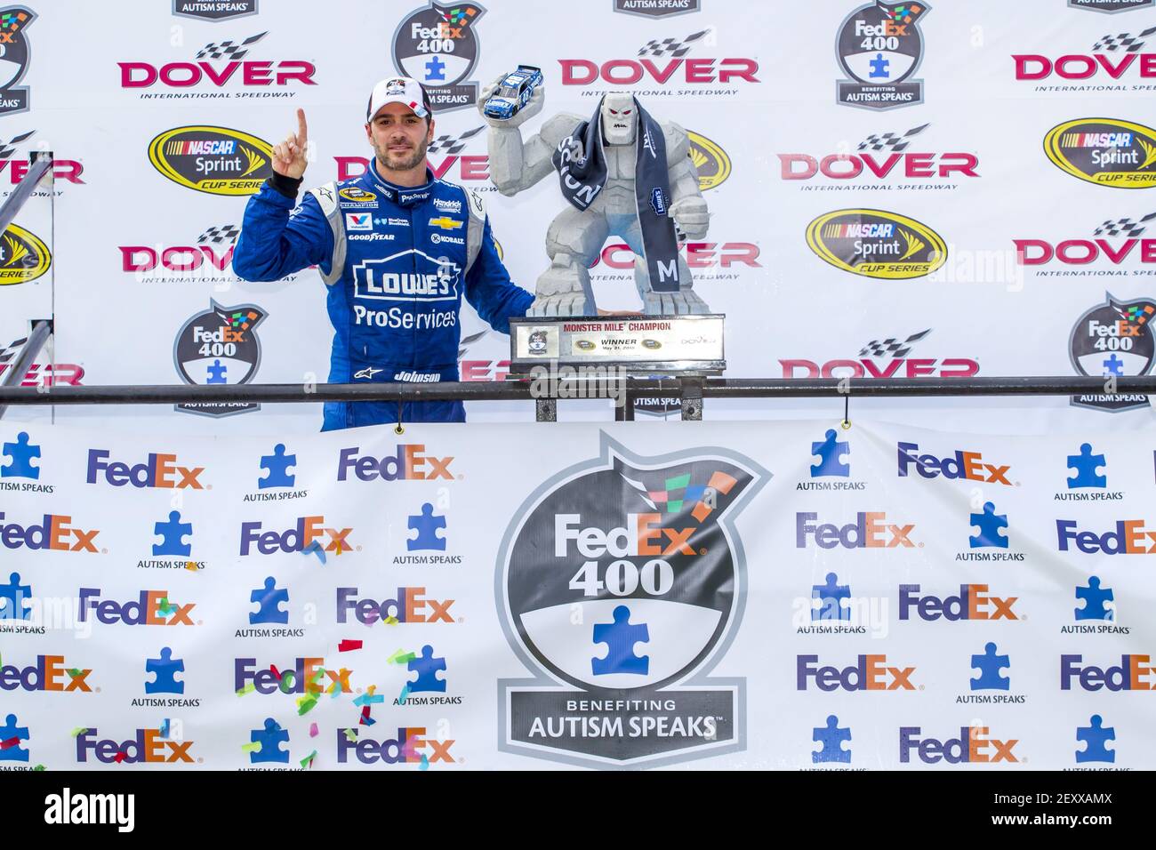 NASCAR: Maggio 31 FedEx 400 che avvantaggiano l'autismo parla Foto Stock