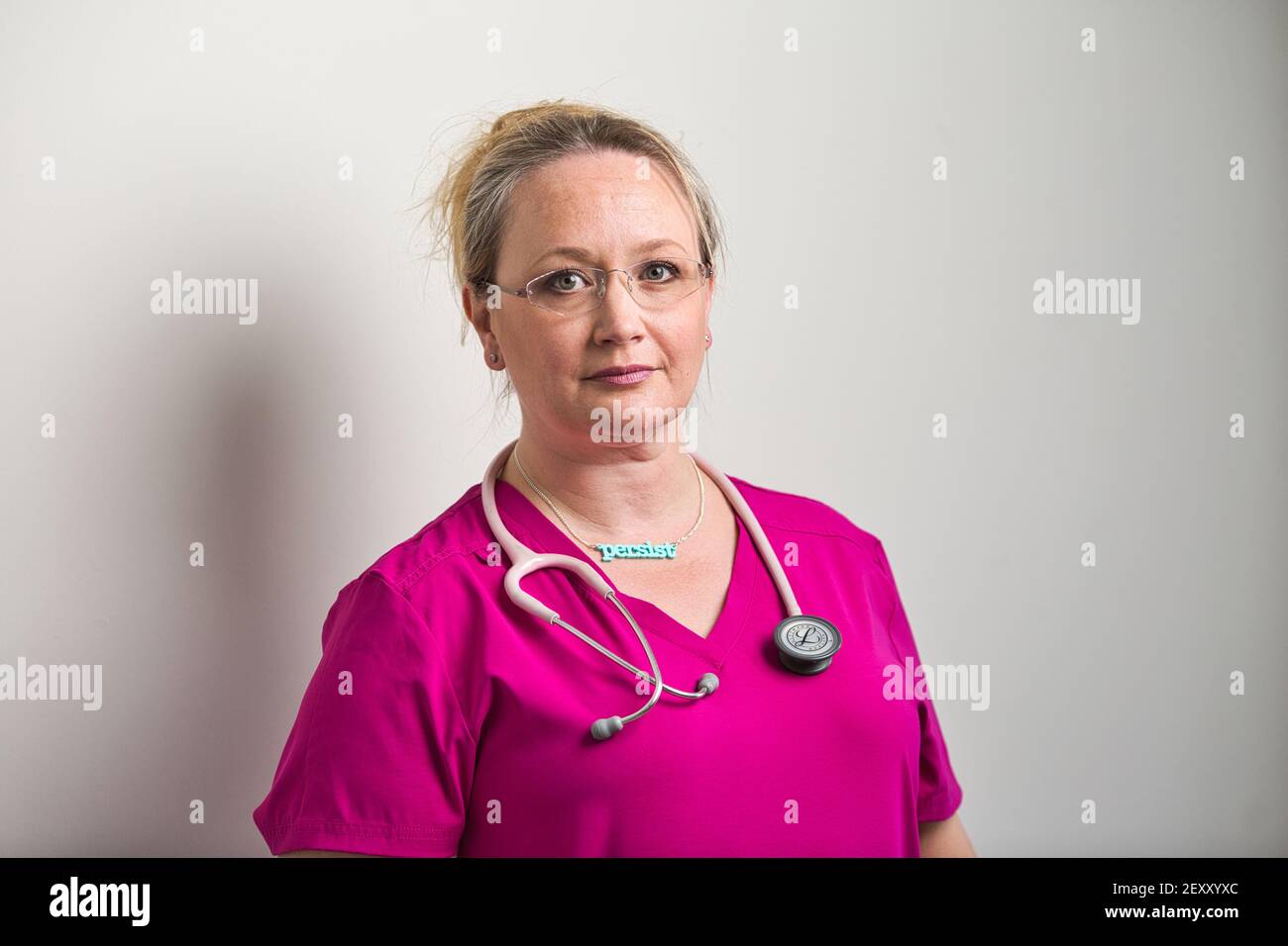 Regno Unito/ Inghilterra/ Dr Stephanie de Giorgio, GP in Kent con un interesse per la Salute delle Donne, Perinatal Mental Health effetti a lungo termine di covid. Foto Stock