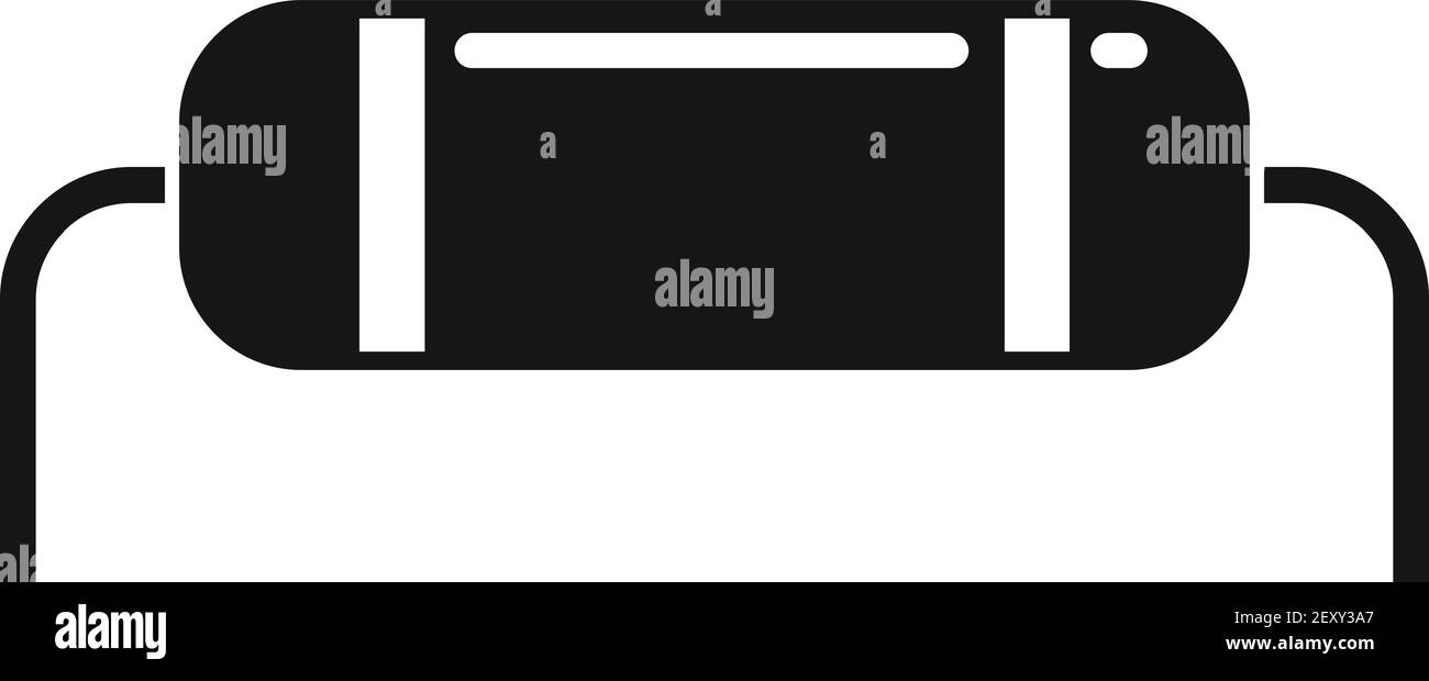 Icona del transistor radio elettrico, stile semplice Illustrazione Vettoriale