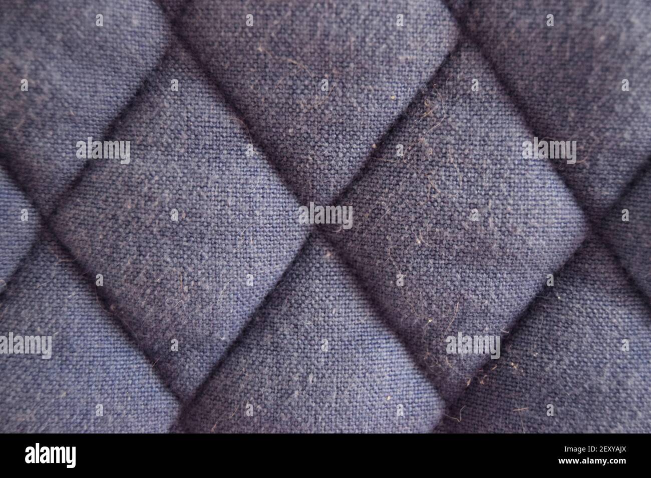 Diamond Patten su Blue Fabric n.2 Foto Stock