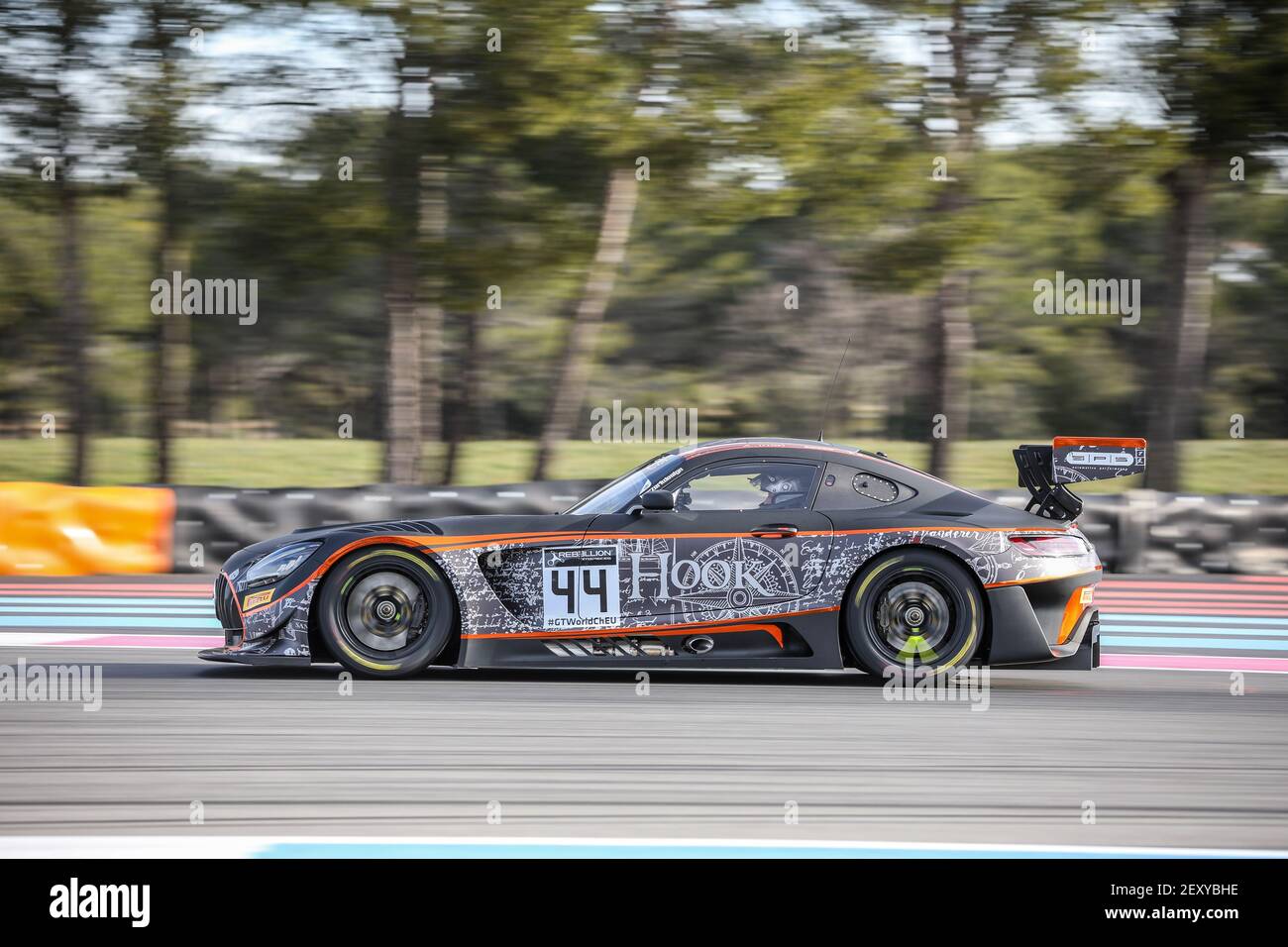 44 SPS Automotive Performance Performance, Mercedes-AMG GT3, azione durante la GT World Challenge giornate ufficiali di test sul circuito Paul-Ricard, dal 12 al 13 marzo 2020 a le Castellet, Francia - Foto Marc de Mattia/DPPI Foto Stock