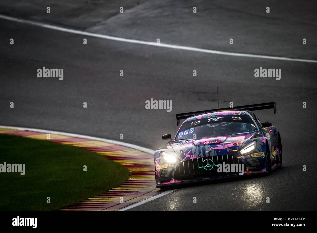 74 Vos Remon (ndl), Konrad Martin (aut), Onslow-Cole Tom (gbr), Mcleod Callum (gbr), RAM Racing, Mercedes-AMG GT3, in azione durante la 2020 24 ore di Spa, 3° round della GT World Challenge Europe Endurance Cup e della International GT Challenge dal 22 al 25 ottobre 2020 sul circuito di Spa-Francorchamps, a Stavelot, Belgio - Foto Thomas Fenetre/DPPI Foto Stock