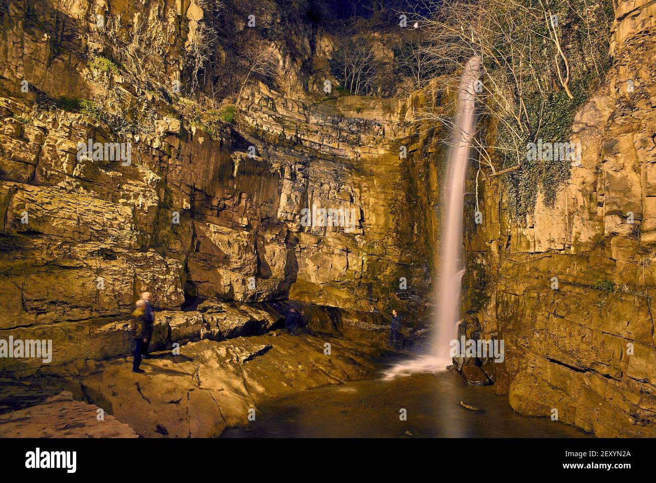 La cascata di Tbilisi vicino quartiere Abanotubani Foto Stock