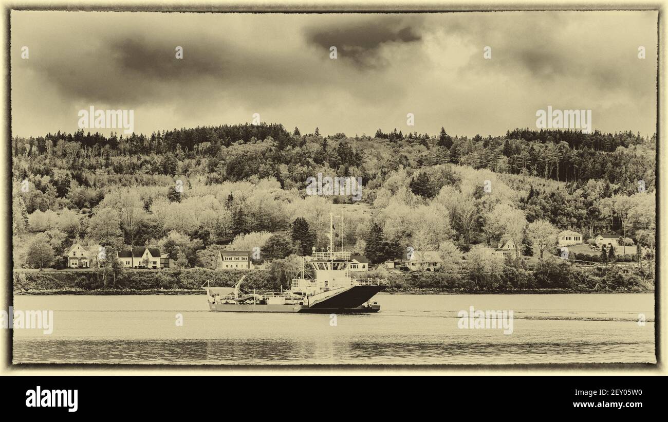 Ferry Crossing, Nuova Scozia - variazioni Foto Stock