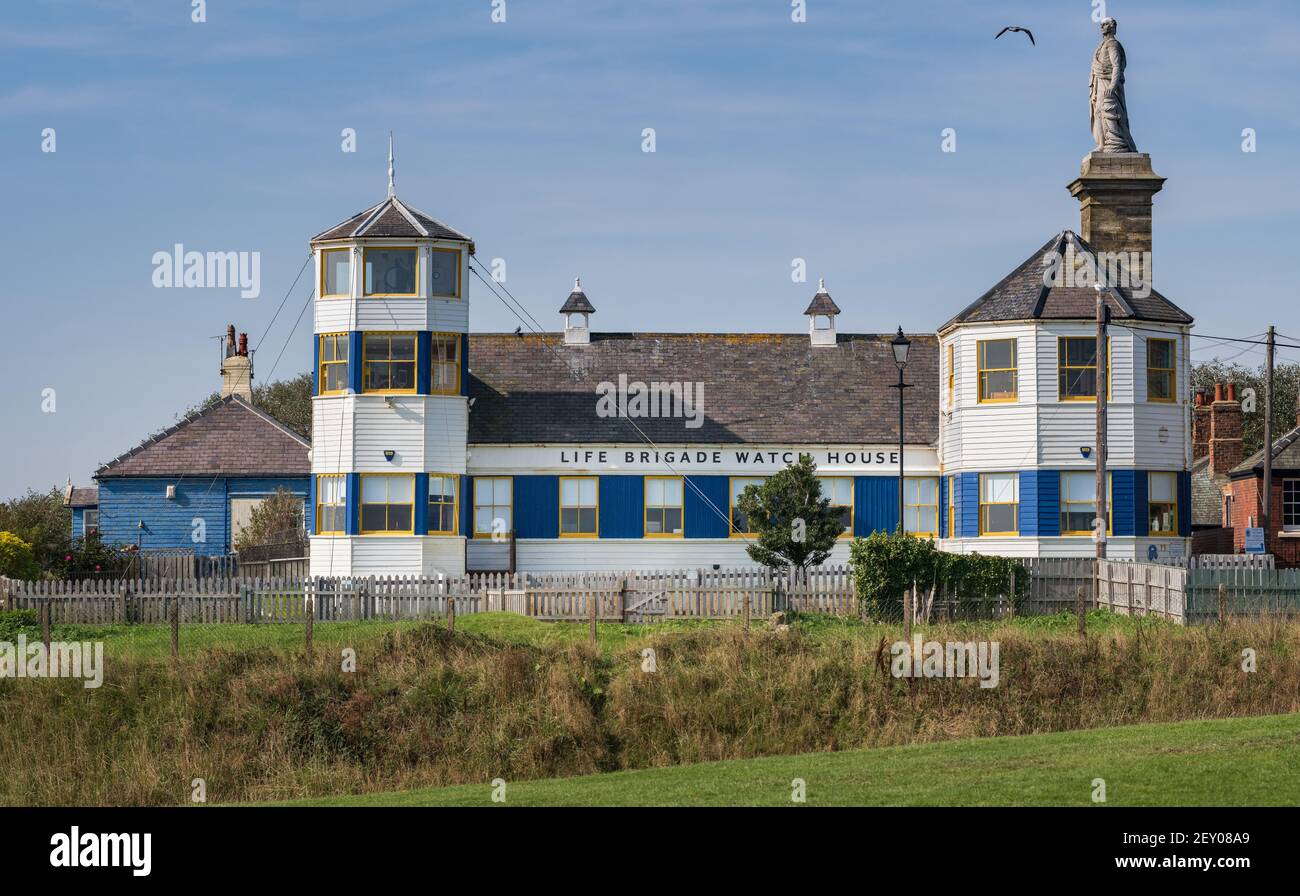 Il Life Brigade Watch House Museum di Tynemouth Foto Stock
