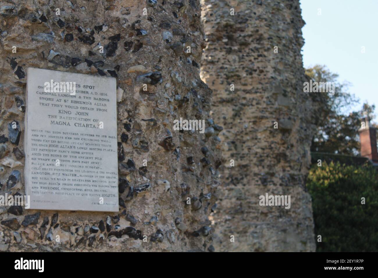 Bury St Edmunds, Regno Unito in autunno Foto Stock