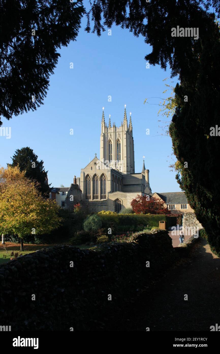 Bury St Edmunds, Regno Unito in autunno Foto Stock