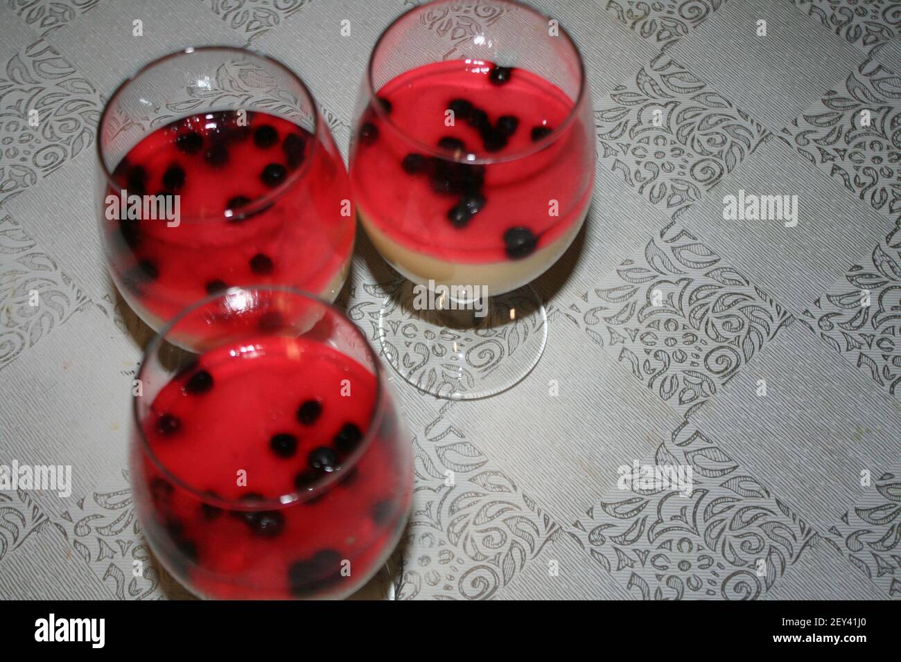 pudding in vetro Foto Stock