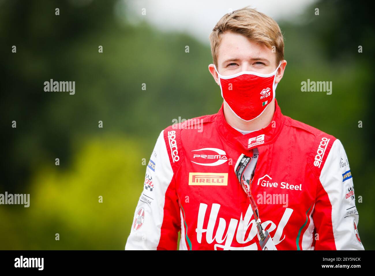 02 Vesti Frederik (dnk), Prema Racing, Dallara F3 2019, ritratto durante il 3° round del Campionato FIA Formula 3 2020 dal 17 al 19 luglio 2020 sull'Hungaroring, a Budapest, Ungheria - Foto Antonin Vincent/DPPI Foto Stock