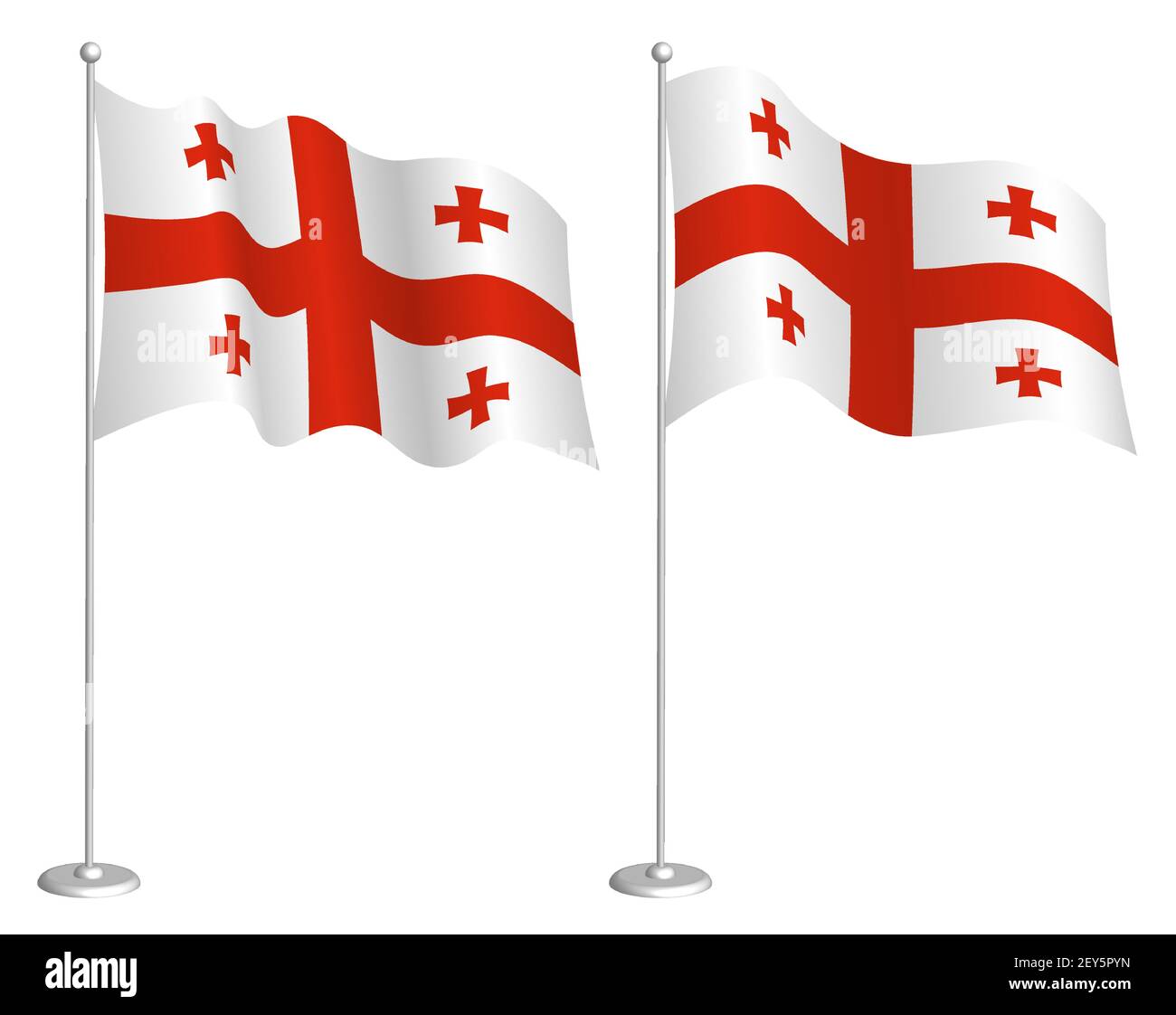 Bandiera della su flagpole ondeggiante nel vento. Elemento di