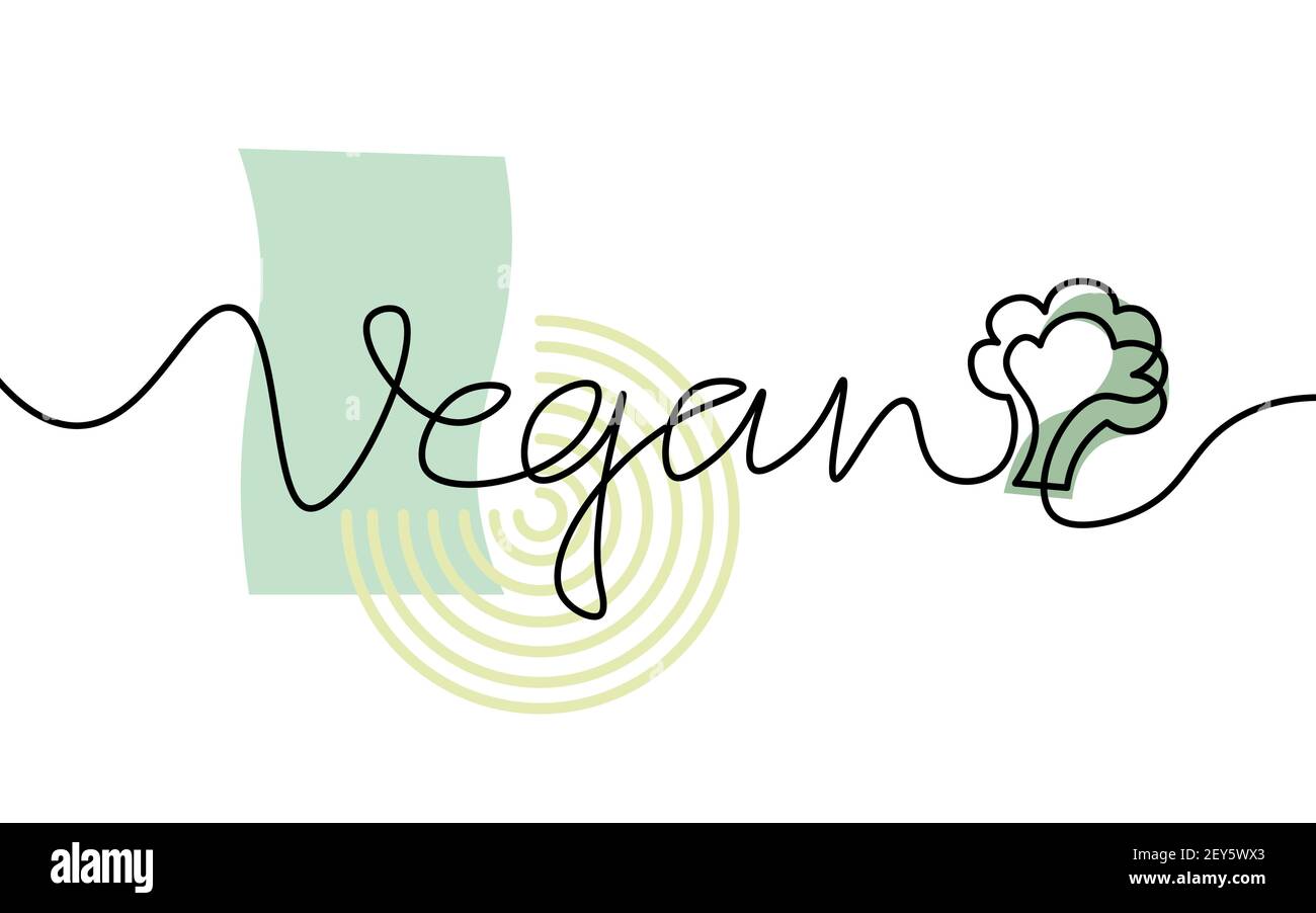 Stelo di broccoli a una linea. Bianco e nero monocromo continuo monolinea art. Vegan natura biologico fattoria illustrazione del mercato abbozzo disegno Illustrazione Vettoriale