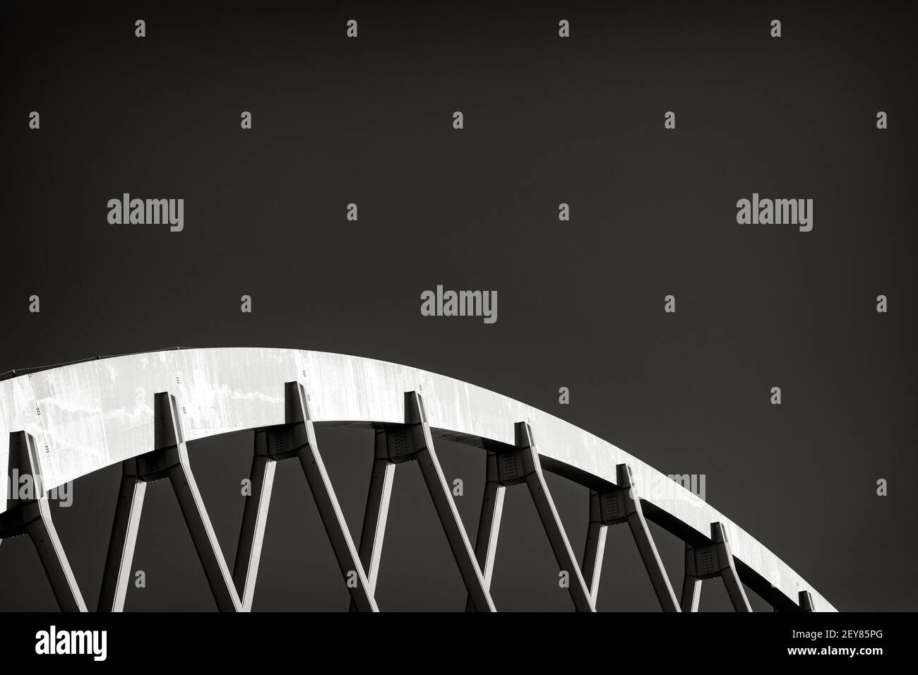 WA17982-00-BW..... WASHINGTON - dettaglio di un arco di campo Lumen a Seattle. Foto Stock