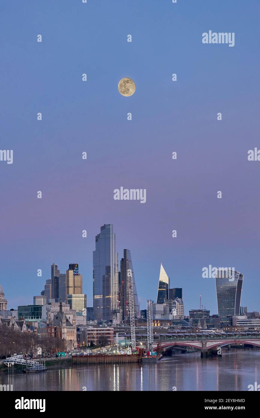 City of London skyline Foto Stock