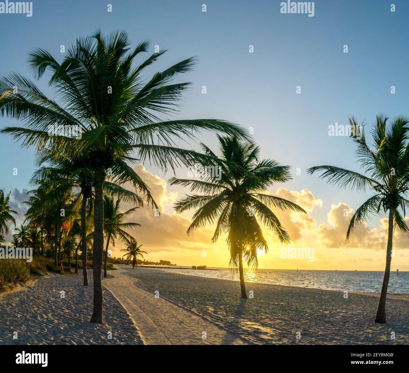 HDR di Sunrise a Key West, FL nel mese di febbraio. Foto Stock